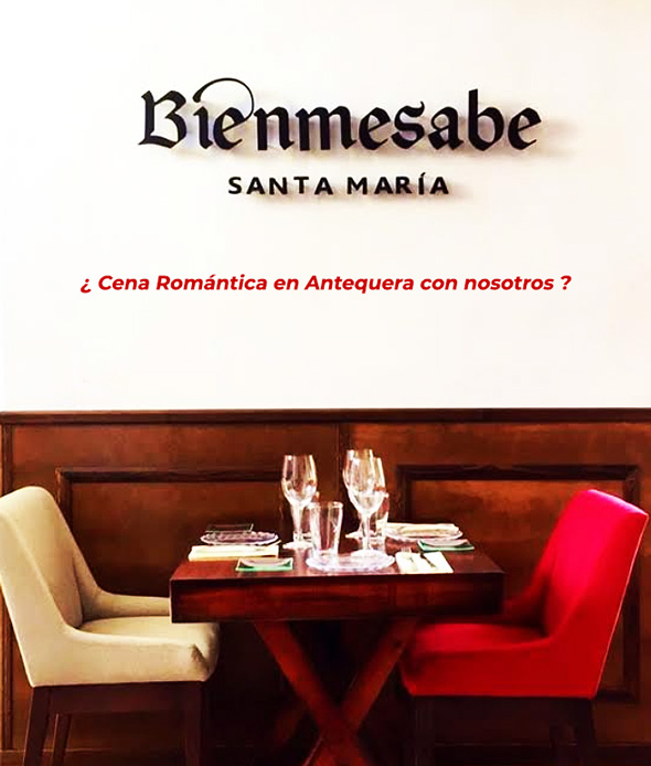 Cena Romántica en Antequera con nosotros