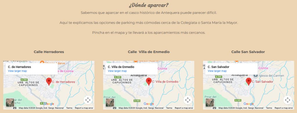 Dónde aparcar - Aquí te explicamos las opciones de parking más cómodas cerca de la Colegiata o Santa María la Mayor